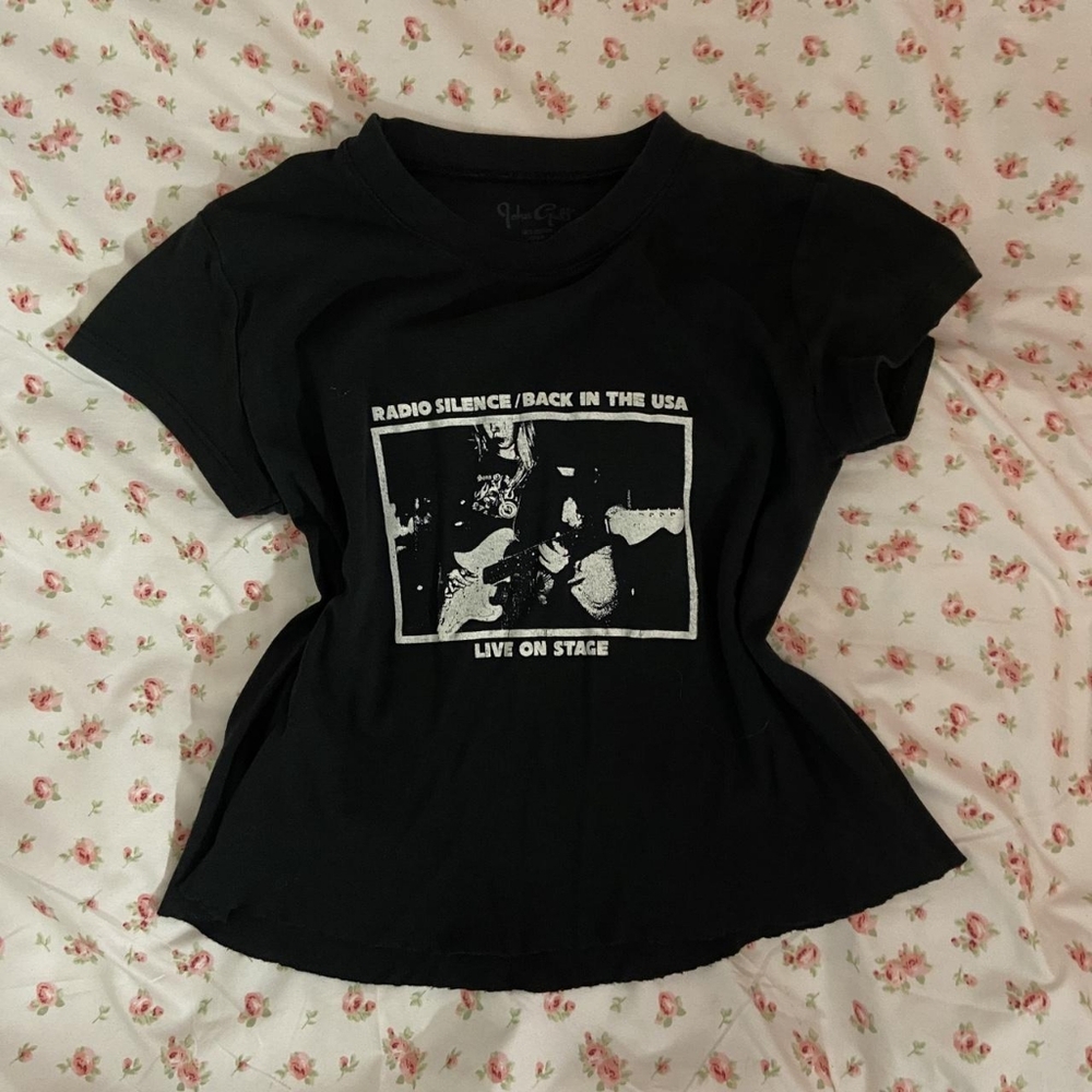 Women's Black Crop-top
